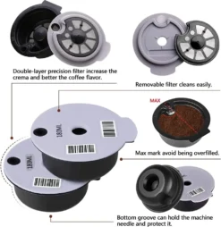 1 Stück Nachfüllbarer Wiederverwendbarer PP Kaffeekapsel Filter Für Bosch Tassimo 180 Ml Kapazität, Lebensmittelqualität 13 1 Stück Nachfüllbarer Wiederverwendbarer PP Kaffeekapsel Filter Für Bosch Tassimo 180 Ml Kapazität, Lebensmittelqualität -Kaffeeprodukte 01ee65843139f1265c49b50f285a6223