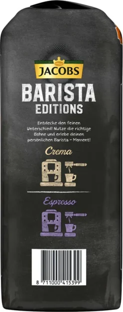 JACOBS Kaffeebohnen Barista Editions Crema Intense 2 X 1kg Ganze Bohnen + 1 Aluminiumdose Im Barista Design -Kaffeeprodukte 028a4712a2d5085cf4d9df4a7c17d6cf