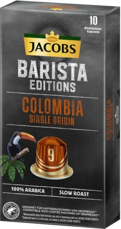 JACOBS Kapseln Barista Editions Colombia Origin 9 10 X 10 Nespresso®* Kompatibel -Kaffeeprodukte 0340e85ce02ca01e0564e38a5d963e18