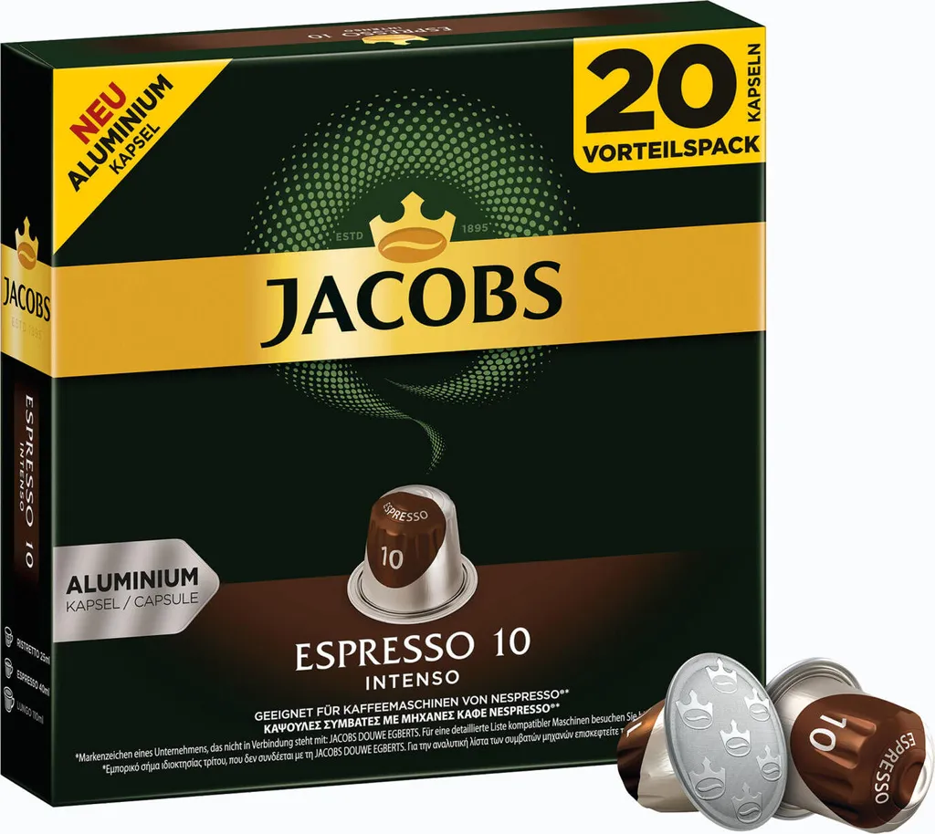 JACOBS Espresso 10 Intenso 200 Nespresso®* Kompatible Kaffeekapseln 4 JACOBS Espresso 10 Intenso 200 Nespresso®* Kompatible Kaffeekapseln – Bild 2