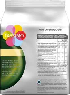Tassimo Jacobs Cappuccino Choco 5er Pack, 40 Getränke, 5 X 8 T-Discs 10 Tassimo Jacobs Cappuccino Choco 5er Pack, 40 Getränke, 5 X 8 T-Discs -Kaffeeprodukte 0a7c80c9b1aaa30c2d501f95fff7146d