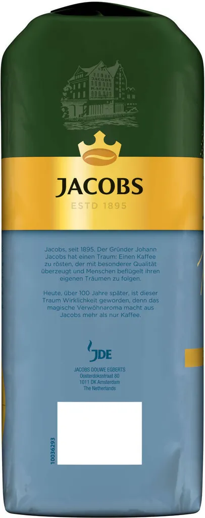JACOBS Kaffeebohnen Expertenröstung Crema Mild Röstung Des Jahres 2 X 1 Kg + 1 Aluminium Dose Barista Design 10 JACOBS Kaffeebohnen Expertenröstung Crema Mild Röstung Des Jahres 2 X 1 Kg + 1 Aluminium Dose Barista Design – Bild 8