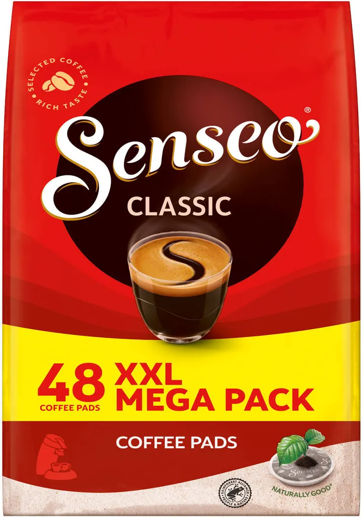 SENSEO Pads Classic Senseopads 4x48 Getränke Kaffeepads XXL Pack + 1 Senseo Dose 4 SENSEO Pads Classic Senseopads 4x48 Getränke Kaffeepads XXL Pack + 1 Senseo Dose – Bild 2