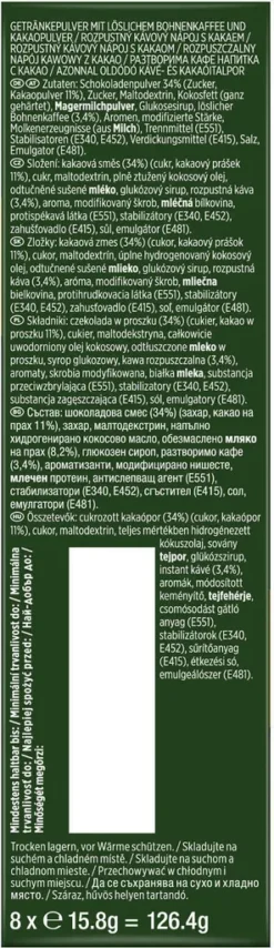 JACOBS Löskaffee Typ Cappuccino Milka* Geschmack 10 X 8 Sticks - 80 Getränke -Kaffeeprodukte 0b772f509ebafd05f15a8a3fe38703d1