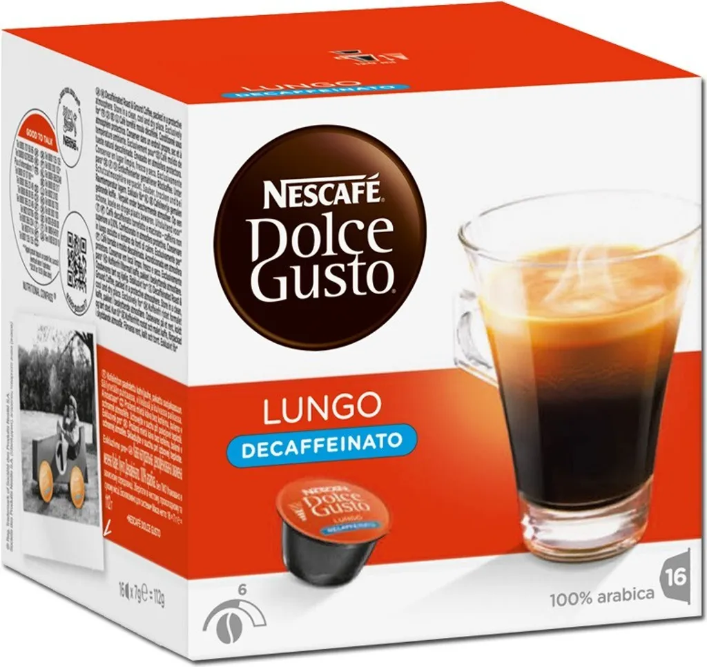 Nescafé® Nescafé Dolce Gusto Lungo Decaffeinato Entkoffeiniert | 16 Kaffeekapseln 3 Nescafé® Nescafé Dolce Gusto Lungo Decaffeinato Entkoffeiniert | 16 Kaffeekapseln
