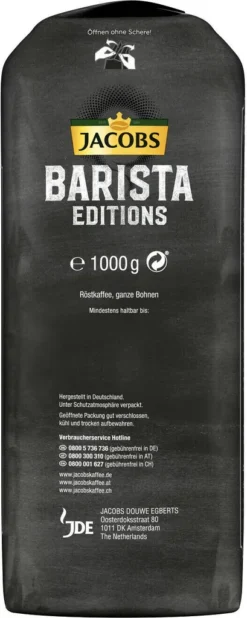JACOBS Kaffeebohnen Barista Editions Crema 2 X 1 Kg Ganze Bohne + 1 Aluminium Dose Im Barista Design -Kaffeeprodukte 0d63e5e70b92352acebac272499903e4 3