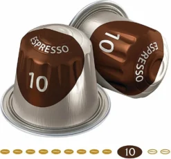 JACOBS Espresso 10 Intenso 200 Nespresso®* Kompatible Kaffeekapseln 12 JACOBS Espresso 10 Intenso 200 Nespresso®* Kompatible Kaffeekapseln -Kaffeeprodukte 0ff394ca27cc59448f0c0d6d2bf5af8e