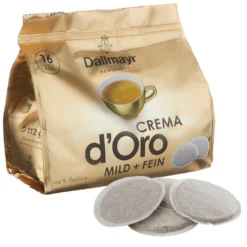 Dallmayr Crema D'Oro Mild & Fein | 16 Kaffeepads -Kaffeeprodukte 1343504b8895c8442f7adf5c162325c9