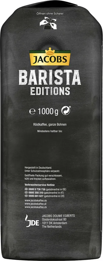 JACOBS Kaffeebohnen Barista Editions Crema Intense 3 Kg Geöstete Bohnen+ 1 Jacobs Barista Becher+ 1 Dose 9 JACOBS Kaffeebohnen Barista Editions Crema Intense 3 Kg Geöstete Bohnen+ 1 Jacobs Barista Becher+ 1 Dose – Bild 7