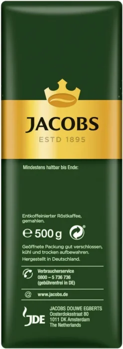 JACOBS Filterkaffee Krönung Entkoffeiniert 6 X 500 G Pulver- Röstkaffee Gemahlen 11 JACOBS Filterkaffee Krönung Entkoffeiniert 6 X 500 G Pulver- Röstkaffee Gemahlen -Kaffeeprodukte 1dd7fa501107f35300daee507b089713