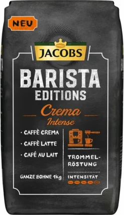 JACOBS Kaffeebohnen Barista Editions Crema Intense 2 X 1kg Ganze Bohnen + 1 Aluminiumdose Im Barista Design -Kaffeeprodukte 1e3efdc53da2d1a87041100c8982f1a6