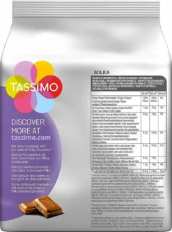 TASSIMO Creamy- Kaffee Paket Jacobs Krönung Crema Milka 5 Packungen 64 Portionen -Kaffeeprodukte 201bf65172f4d8cfbb97f3965301e22f