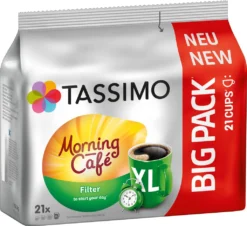 TASSIMO Kapseln Morning Café Filter XL T Discs 5 X 21 Getränke Kaffeekapseln 9 TASSIMO Kapseln Morning Café Filter XL T Discs 5 X 21 Getränke Kaffeekapseln -Kaffeeprodukte 243948cf5e1f72f0343b631ca143c107