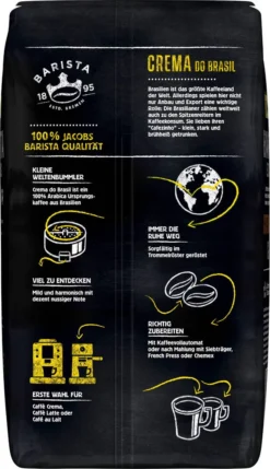 JACOBS Kaffeebohnen Barista Editions Crema Do Brasil 4 X 1 Kg Geröstete Bohnen -Kaffeeprodukte 29ab45bad822726524c2300de711a416