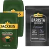 JACOBS Kaffeebohnen Krönung Crema Kräftig 2 X 1kg Ganze Kaffee Bohnen + 1 Aluminium Dose Im Barista-Design 1 JACOBS Kaffeebohnen Krönung Crema Kräftig 2 X 1kg Ganze Kaffee Bohnen + 1 Aluminium Dose Im Barista-Design -Kaffeeprodukte 2a6c43ffbf31eddbf3807c7085cf15c7