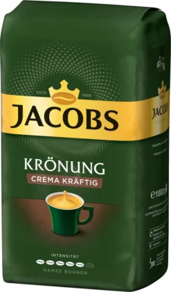 JACOBS Kaffeebohnen Krönung Crema Kräftig Bohnenkaffee 4 X 1 Kg Ganze Bohne -Kaffeeprodukte 2f14e5d5a708b571253680195fb3c668