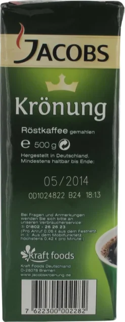 Jacobs Filterkaffee Krönung Entkoffeiniert | Gemahlen | 500g 23 Jacobs Filterkaffee Krönung Entkoffeiniert | Gemahlen | 500g -Kaffeeprodukte 339ae41bd8a2406a7fd40b8d7eebb343