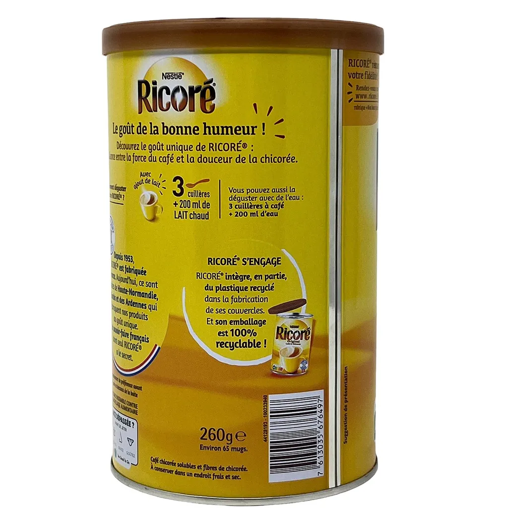 Nestlé® Nestle Ricore L'instant Douceur Instant Kaffee Mit Extrakten Aus Der Zichorie Wurzel 6 X 260 Gramm 4 Nestlé® Nestle Ricore L'instant Douceur Instant Kaffee Mit Extrakten Aus Der Zichorie Wurzel 6 X 260 Gramm – Bild 2