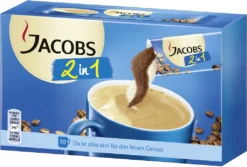 Jacobs Classic 2in1 Sticks | Löslicher Kaffee | 10 Portionen -Kaffeeprodukte 38a4fd0f6c4dfd8a390c1390c35e169c