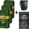 JACOBS Kaffeebohnen Krönung Crema 3 Kg Ganze Geröstete Bohnen + 1 Jacobs Barista Becher + 1 Dose -Kaffeeprodukte 3999b522621803b96b5b5a7df2b2cb04