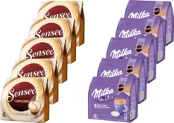 SENSEO Pads Typ Cappuccino & Milka Schoko - 80 Getränke UTZ-