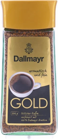 Dallmayr Gold | Löslicher Kaffee | 200g-Glas -Kaffeeprodukte 3e6adb8764ccb0b53e0d342b29643ff9