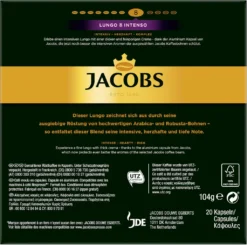 JACOBS Kapseln Nespresso®* Kompatibel 5x20 Lungo 8 Intenso+ 5x20 Decaffeinato 6 -Kaffeeprodukte 3f95c878483bc77239e88bbc1b1dc252 1