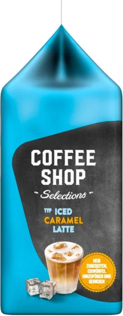 TASSIMO Kapseln Typ Iced Caramel Latte Coffee Shop Selections Discs 8 Getränke -Kaffeeprodukte 473da5700ed602ae2aeced244e7d8e4f