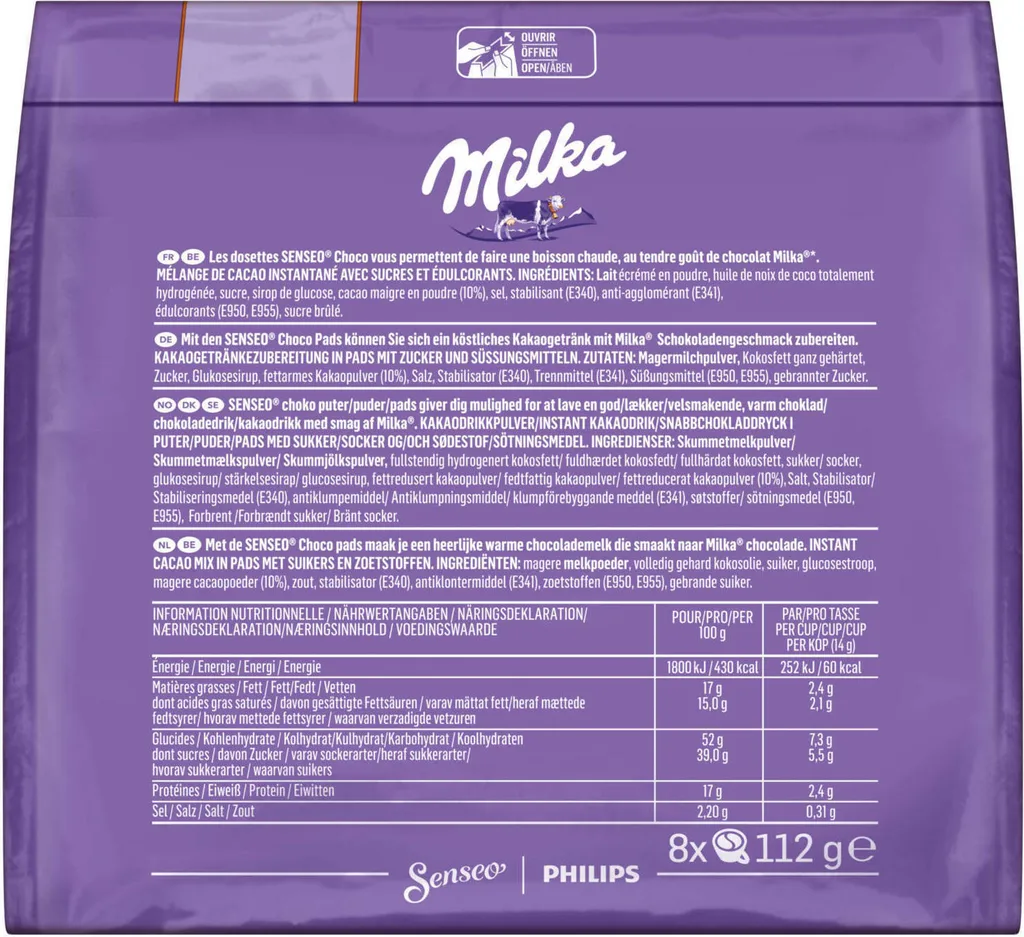 SENSEO Pads Milka Senseopads 40 Getränke Kakao Heisse Schokolade Hot Choco 7 SENSEO Pads Milka Senseopads 40 Getränke Kakao Heisse Schokolade Hot Choco – Bild 5
