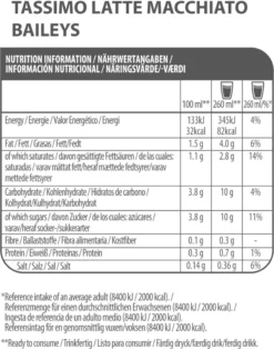 TASSIMO Kapseln Milk Range Vielfaltspaket T-Discs 40 Getränke 5 Sorten Kaffeespezialitäten -Kaffeeprodukte 49942398078c5bb89d5825a5687e97ef 2