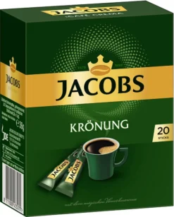 JACOBS Löskaffee Krönung 16 X 20 Sticks Löslicher Kaffee Instantkaffee 320 Getränke -Kaffeeprodukte 4ce4c67dd85112c9595d8eed20287abf