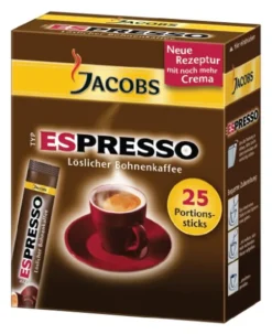 Jacobs Typ Espresso Sticks | Löslicher Kaffee | 25 Portionen -Kaffeeprodukte 4feca1606d5d54166f130180113afcce