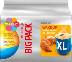 TASSIMO Kapseln Morning Café XL T-Discs Mild & Smooth 5 X 21 - 105 Getränke -Kaffeeprodukte 5054bee11927b98686e5cc697e667b98 1