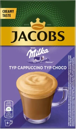 JACOBS Löskaffee Typ Cappuccino Milka* Geschmack 10 X 8 Sticks - 80 Getränke -Kaffeeprodukte 50c3c536b083c349d400fffcc284edb5