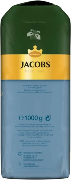 JACOBS Kaffeebohnen Expertenröstung Crema Mild Röstung Des Jahres 2x1 Kg Bohnen -Kaffeeprodukte 53e69d924f869610b15d884731fa2c85