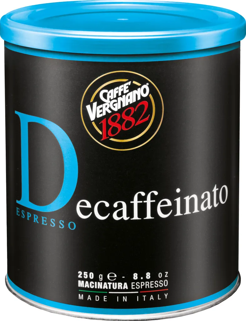 Caffè Vergnano 1882 Decaffeinato Espresso | Gemahlen | 250g Dose 3 Caffè Vergnano 1882 Decaffeinato Espresso | Gemahlen | 250g Dose