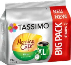 TASSIMO Kapseln Morning Café Filter XL T Discs 1 Packung - 21 Getränke Kaffeekapseln 13 TASSIMO Kapseln Morning Café Filter XL T Discs 1 Packung - 21 Getränke Kaffeekapseln -Kaffeeprodukte 5b7cf19d148ce47a3afece39fe12eea4