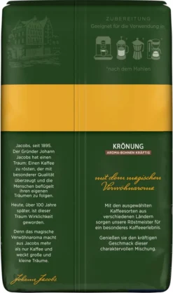 JACOBS Kaffeebohnen Krönung Aroma-Bohne Kräftig 6x500g Ganze Kaffee Bohnen -Kaffeeprodukte 5d25bed580b926b726c8c80d85834161