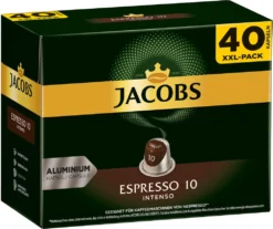 JACOBS Kapseln Espresso Intenso 5 X 40 Nespresso®* Kompatible Kaffeekapseln -Kaffeeprodukte 5e59c4f56ab078f4274b20fbd139f0af