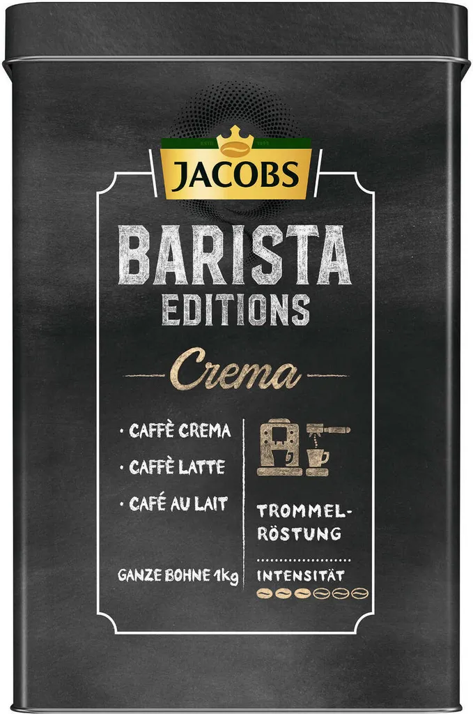 JACOBS Kaffeebohnen Barista Editions Crema Intense 3 Kg Geöstete Bohnen+ 1 Jacobs Barista Becher+ 1 Dose 12 JACOBS Kaffeebohnen Barista Editions Crema Intense 3 Kg Geöstete Bohnen+ 1 Jacobs Barista Becher+ 1 Dose – Bild 10