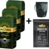 JACOBS Kaffeebohnen Expertenröstung Espresso 3 Kg Ganze Espressobohnen + 1 Jacobs Barista Becher + 1 Dose -Kaffeeprodukte 5f2c4f55c172c4fd269b48c61e528aa4