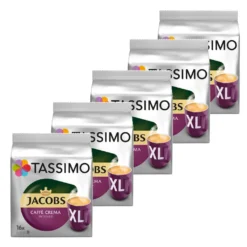TASSIMO Jacobs Caffè Crema Intenso XL 5er Pack T Discs Kapseln 5 X 16 Getränke -Kaffeeprodukte 614461b4610f83107af3ccf6a5005537