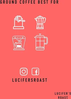 LUCIFER'S ROAST 4x1kg Espresso By KIQO Aus Italien - Starke Kaffeebohnen Für Kaffeevollautomaten Und Siebträger - Säurearm - 100% Robusta (ganze Bohnen, 4x1kg) -Kaffeeprodukte 6429b91fd9f21a239b44254128dace34