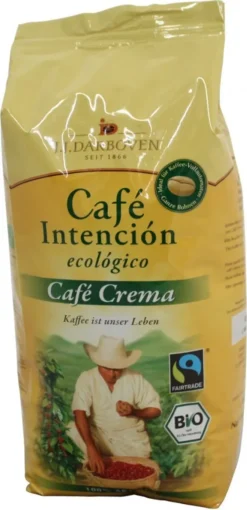 Café Intención Ecológico Caffè Crema | Fairtrade | Ganze Bohne | 1000g -Kaffeeprodukte 6621be12a4eae0a7d71aa4ca69f0ef0a