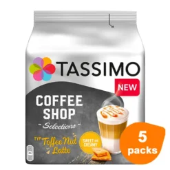 TASSIMO Coffee Shop Selections Toffee Nut Latte T Discs Kapseln 5 X 8 Getränke 15 TASSIMO Coffee Shop Selections Toffee Nut Latte T Discs Kapseln 5 X 8 Getränke -Kaffeeprodukte 66d8c09b9ef058ac384b1ec2bbe9bdc6