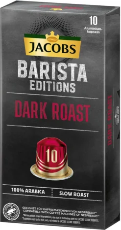 JACOBS Kapseln Barista Editions Dark Roast 10 10x10 Nespresso®* Kompatibel -Kaffeeprodukte 6d91c49125388140db195dcaf371541a
