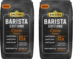JACOBS Kaffeebohnen Barista Editions Crema Intense 2 X 1kg Ganze Bohnen + 1 Aluminiumdose Im Barista Design -Kaffeeprodukte 7140c3bddd9193d7cdcacff8d20fbb9c