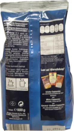 Krüger Family Cappuccino Classico | 500-g-Beutel -Kaffeeprodukte 733806c9dc0c1e6c477842c44ab0770c
