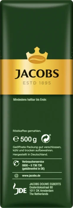 Jacobs Filterkaffee Krönung Kräftig | Gemahlen | 500g 13 Jacobs Filterkaffee Krönung Kräftig | Gemahlen | 500g -Kaffeeprodukte 78f2b22287bdf428948bccbc8c06038b