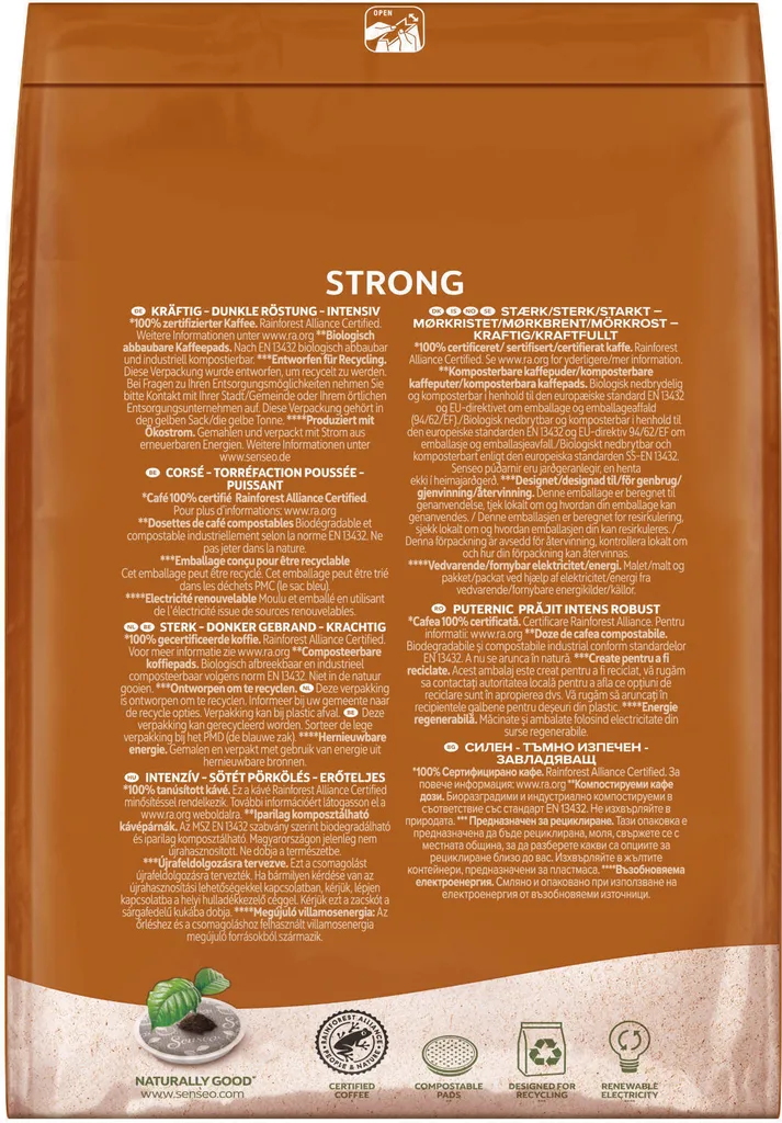 SENSEO Pads Strong Senseopads 4 X 48 Getränke Kaffeepads XXL Packs + 1 Senseo Dose 7 SENSEO Pads Strong Senseopads 4 X 48 Getränke Kaffeepads XXL Packs + 1 Senseo Dose – Bild 5